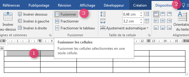 Modification d'un tableau