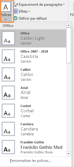 Formater feuilles et classeurs