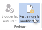 Activer le suivi des modifications