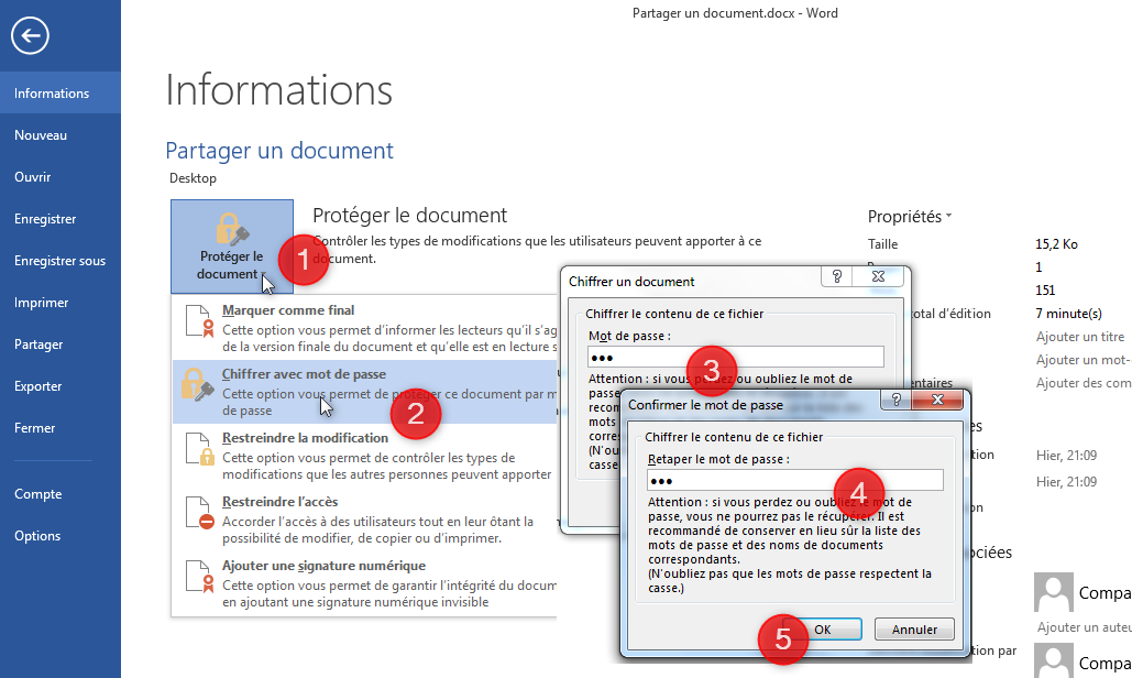 Activer le suivi des modifications