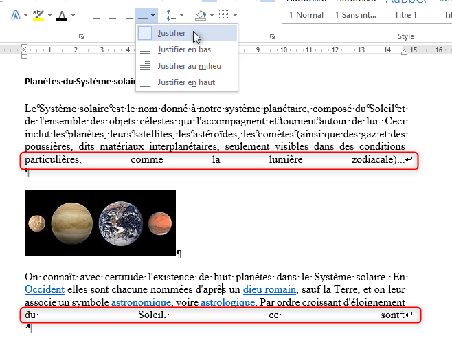 Mise en page et formatage avancé