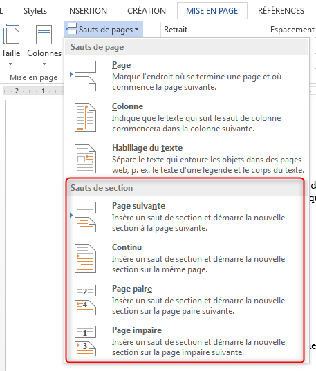 Mise en page et formatage avancé