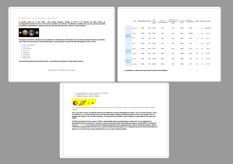 Mise en page et formatage avancé