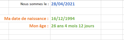 Excel, Les Dates et les Heures