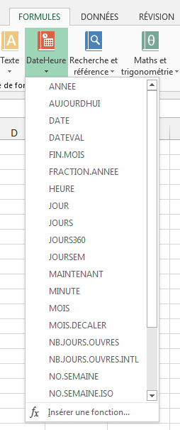 Excel, Les Dates et les Heures