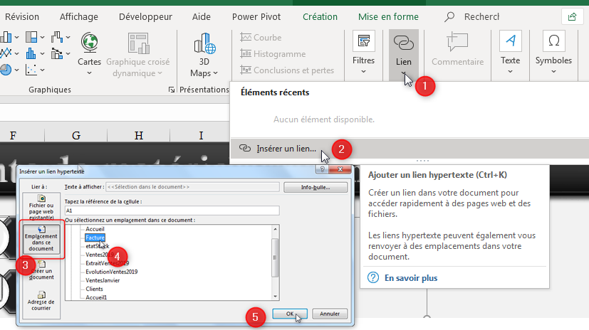 Insertion et formatage d'objets