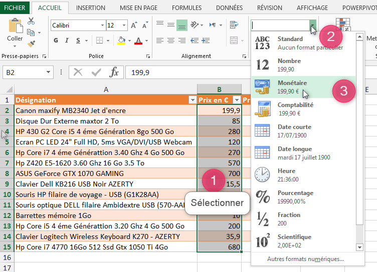 Excel, Accessibilité et Internationalisation