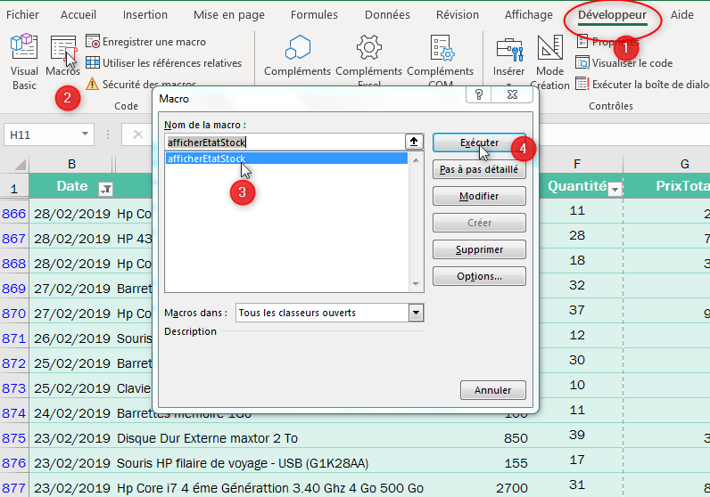 Personnaliser les options et les vues