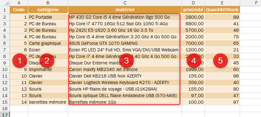 Excel, Les fonctions de Recherche