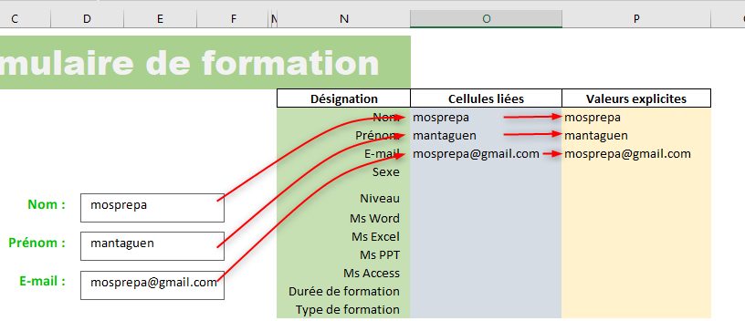 Excel, Extraire le contenu des zones de texte.