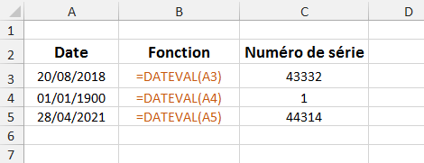 Excel, Les Dates et les Heures