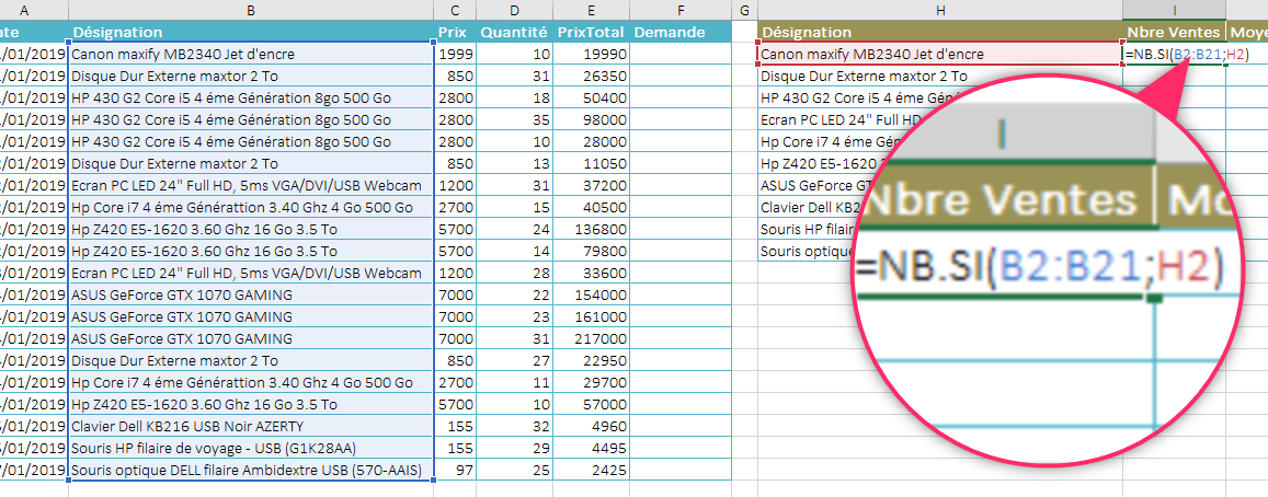 Les fonctions conditionnelles Excel