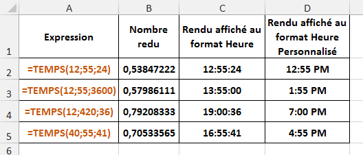 Excel, Les Dates et les Heures