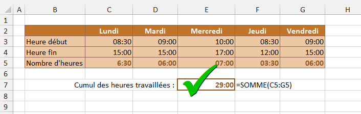 Excel, Les Dates et les Heures