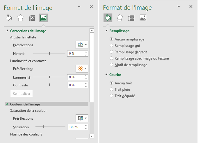 Insertion et formatage d'objets