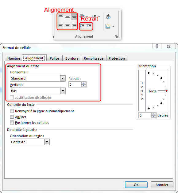 Formater le contenu d'une feuille Excel