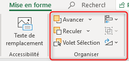 Insertion et formatage d'objets