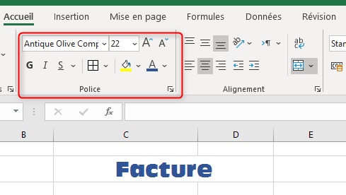 Formater le contenu d'une feuille Excel