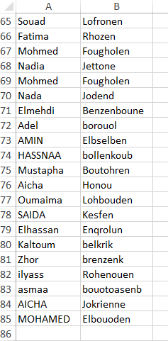 Excel, importer des données