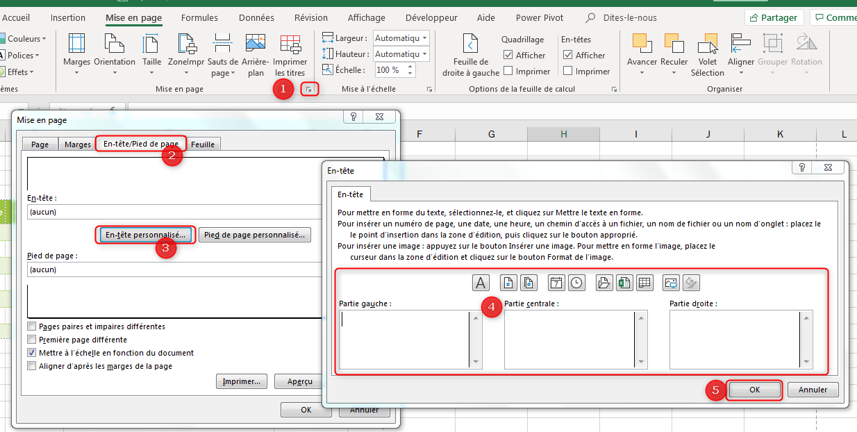 Formater feuilles et classeurs