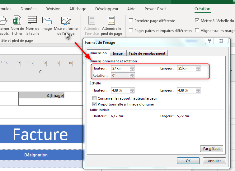 Formater feuilles et classeurs