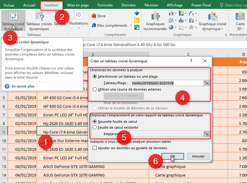 Excel, les Tableaux croisés dynamiques et Power Pivot