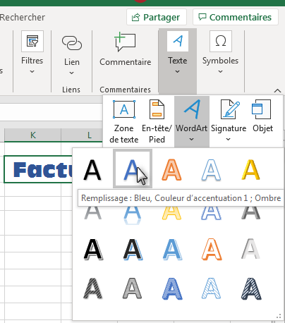 Formater le contenu d'une feuille Excel