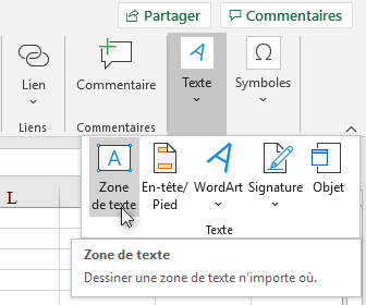 Insertion et formatage d'objets