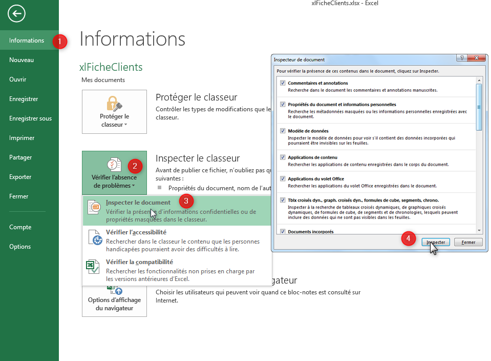 Partager un classeur et suivre les modifications