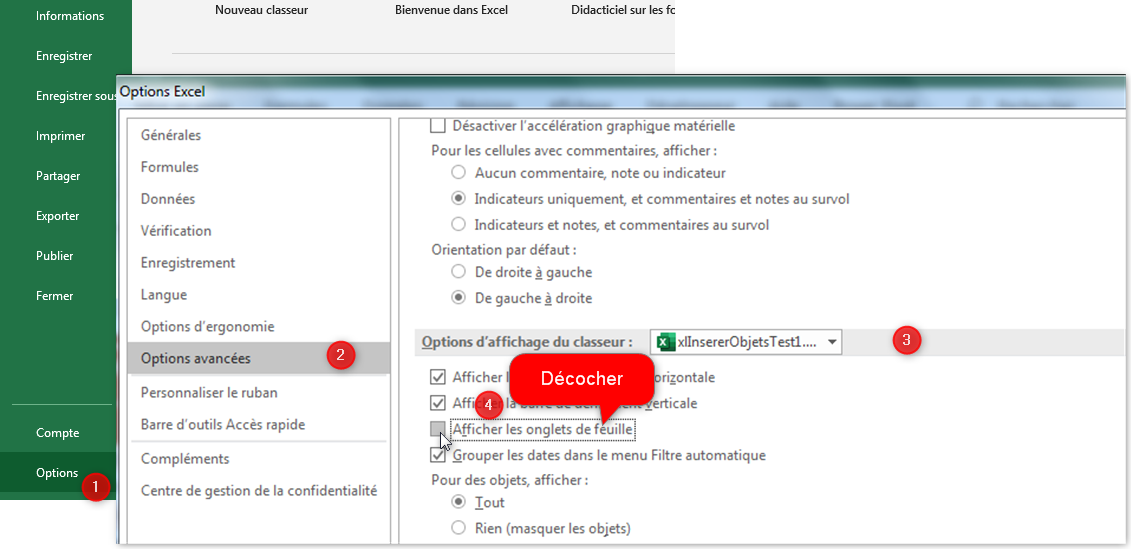 Insertion et formatage d'objets