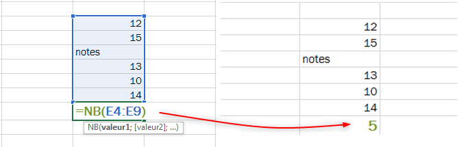 Fonctions Excel