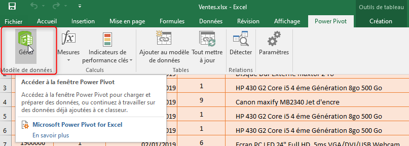 Excel, les Tableaux croisés dynamiques et Power Pivot