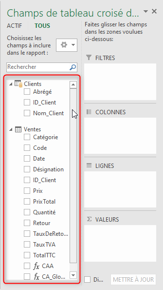 Excel, les Tableaux croisés dynamiques et Power Pivot