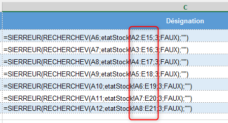 Excel, Les fonctions de Recherche