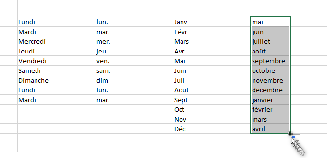 Excel, importer des données