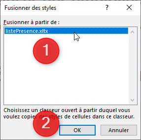 Excel, Copier un style de cellule