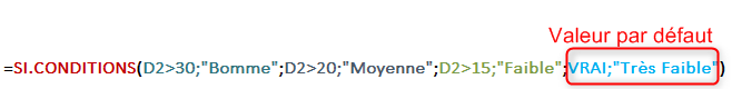 Les fonctions conditionnelles Excel