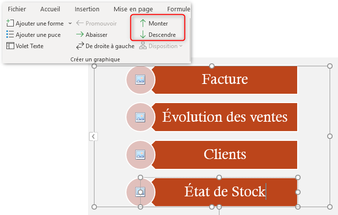 Insertion et formatage d'objets