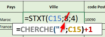 Les fonctions Textes Excel