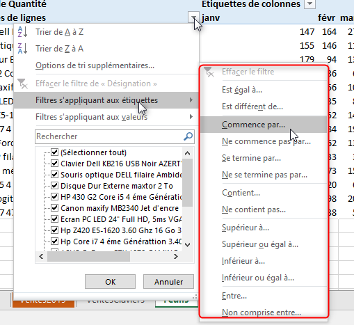 Excel, les Tableaux croisés dynamiques et Power Pivot