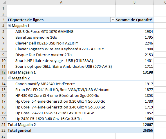 Excel, les Tableaux croisés dynamiques et Power Pivot