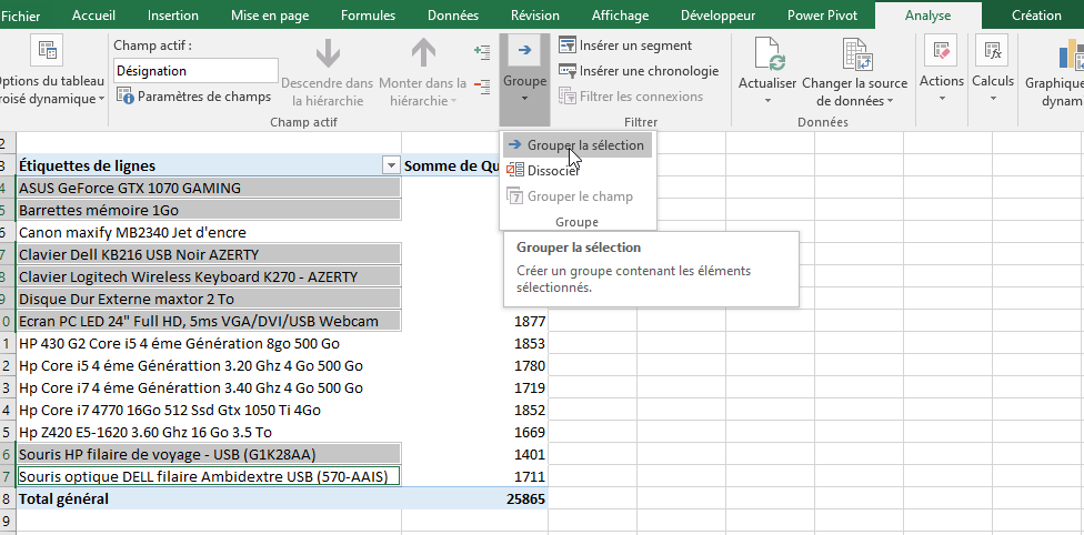 Excel, les Tableaux croisés dynamiques et Power Pivot