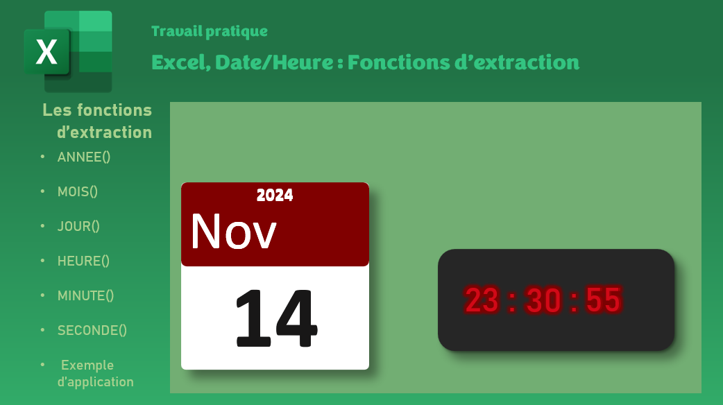 Excel, Les Dates et les Heures